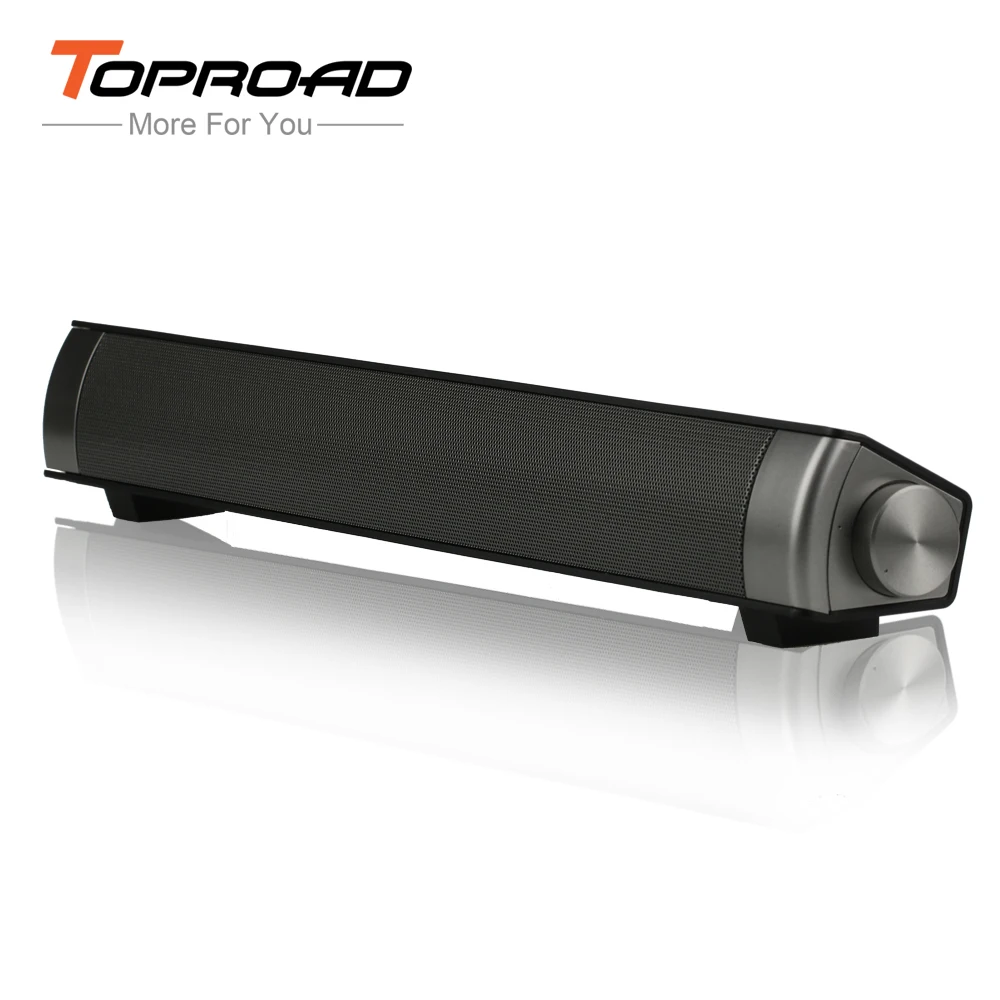 TOPROAD 10 Вт Bluetooth динамик звуковая панель беспроводной сабвуфер звуковой приемник стерео супер бас Громкий динамик для iPhone ТВ телефона