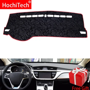 

Rose Pattern Non-slip Dashmat Dash Mat Dashboard Cover Pad Carpet Car Sticker for GEELY Emgrand GL 2017 2018 2019 Car Styling