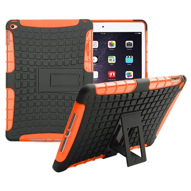 High Duty Armor Coque for iPad Air 2 Case Shockproof Silicon Hybrid A1566 A1567 Cover iPad Air 2 Shockproof Case (6)