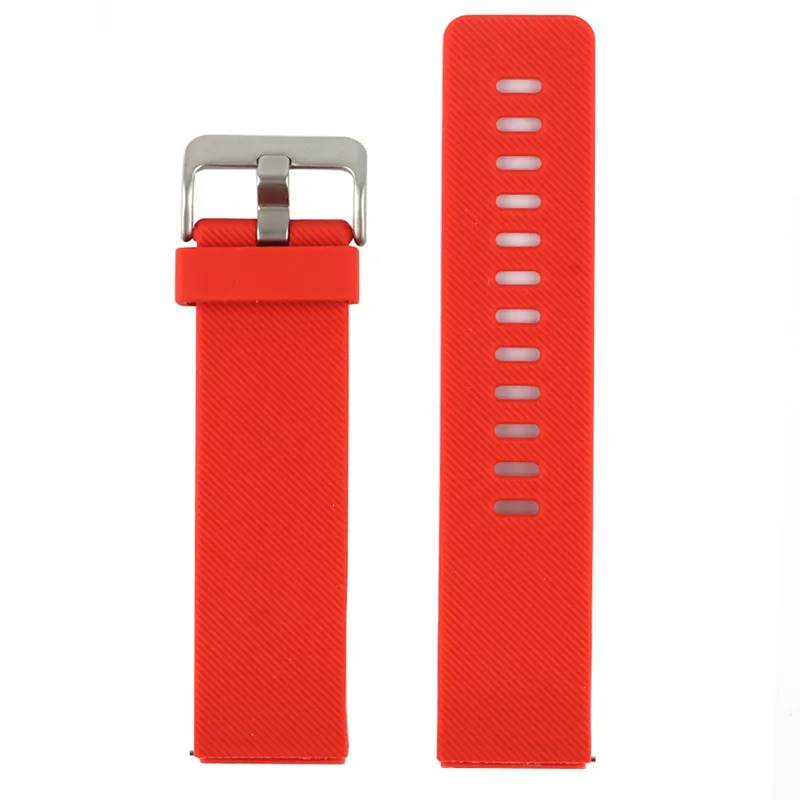 Браслет для Fitbit Blaze ремешок мягкий силиконовый чистый цвет спортивные часы ремешок с пряжкой для Fitbit Blaze маленький размер - Цвет ремешка: Красный