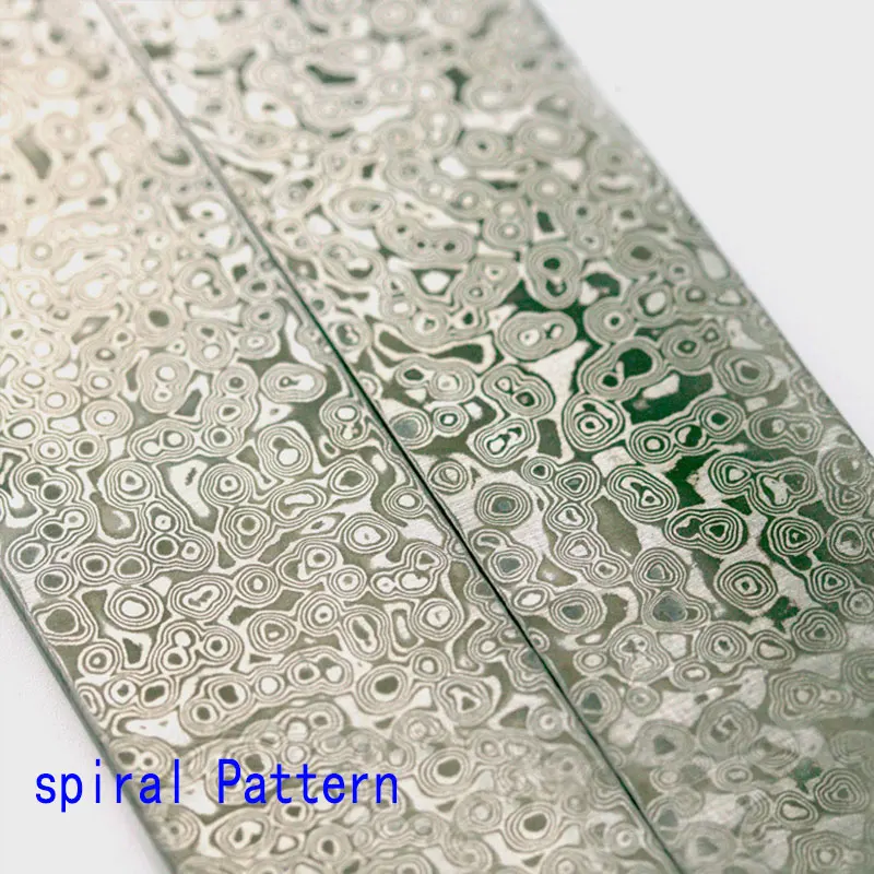 4 kinds Damascus steel DIY knife Making Material Rose Sandwich Pattern steel Knife blade blank Heat Treatment