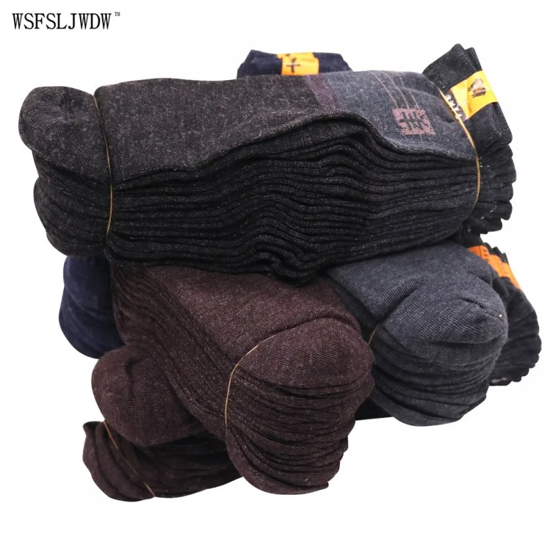 Распродажа, 1 пара носков среднего возраста разных цветов, мужские носки, мужские и женские носки всех возрастов, теплые носки с китайским принтом и логотипом овечки - Цвет: Random color 1 pair