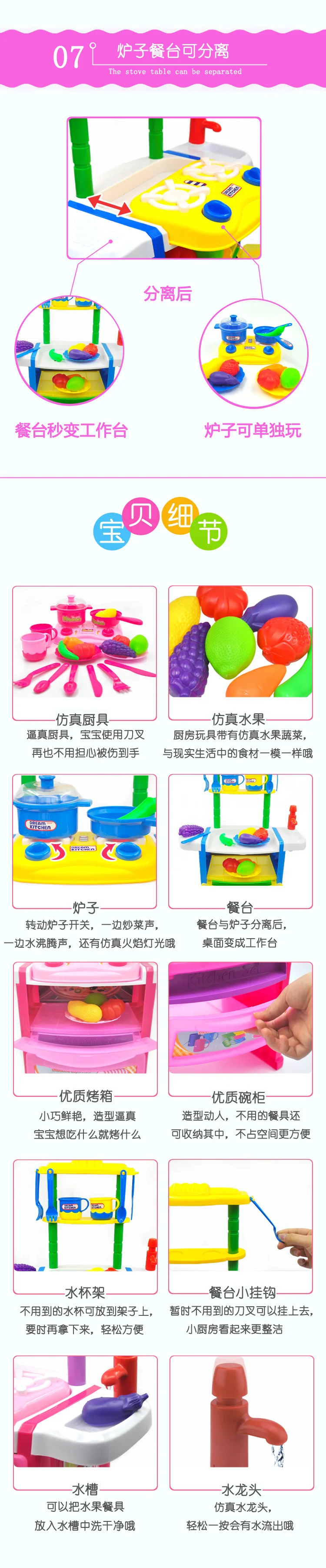 Двор Пластик образования Игрушечные лошадки Кухонные игрушки для детей Кухня игрушки развивающие Игрушечные лошадки