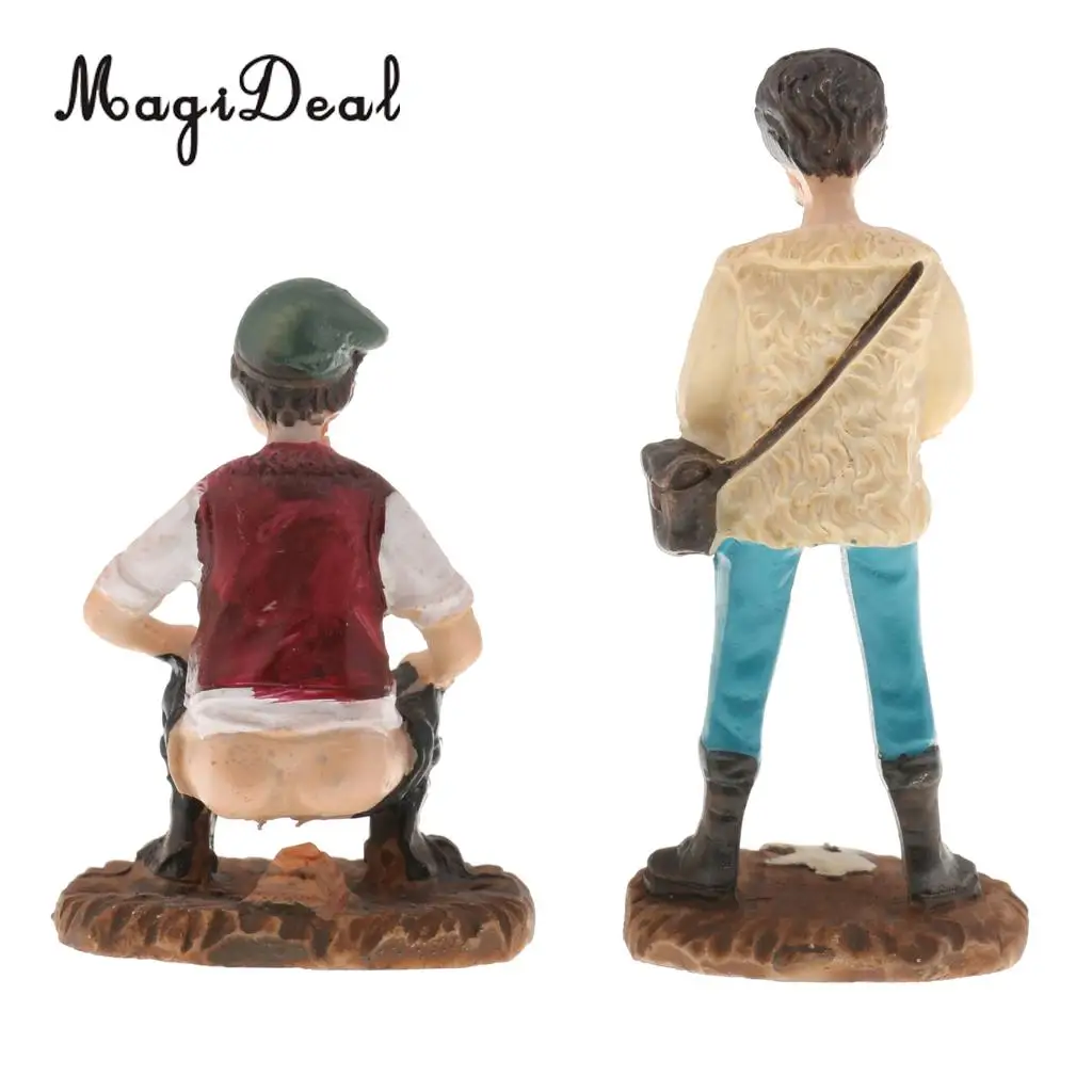 MagiDeal Sand Table Scene WC Shit Pee Doll People Figure Model Layout Landscape Scene for Home Bedroom Decor Children Kids Toys
