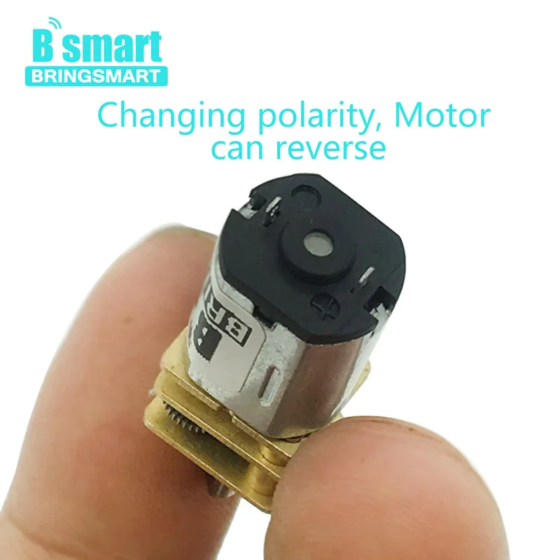 Bringsmart N20 Micro Speed Gear Motor DC 3v 6v 12v Gear Reducer Motor 15/30/50/60/100/200/300/500/600/1000/1500rpm