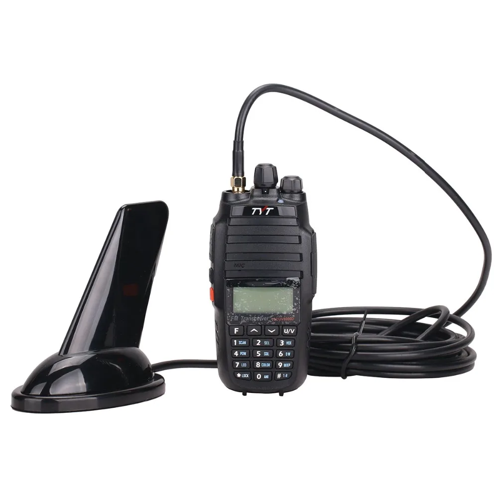 ABBREE плавник акулы Dual Band SMA-M мужской антенна для Yaesu Vertex VX-3R VX-7R TYT TH-UV8000D MD-380 MD-390 Walkie Talkie