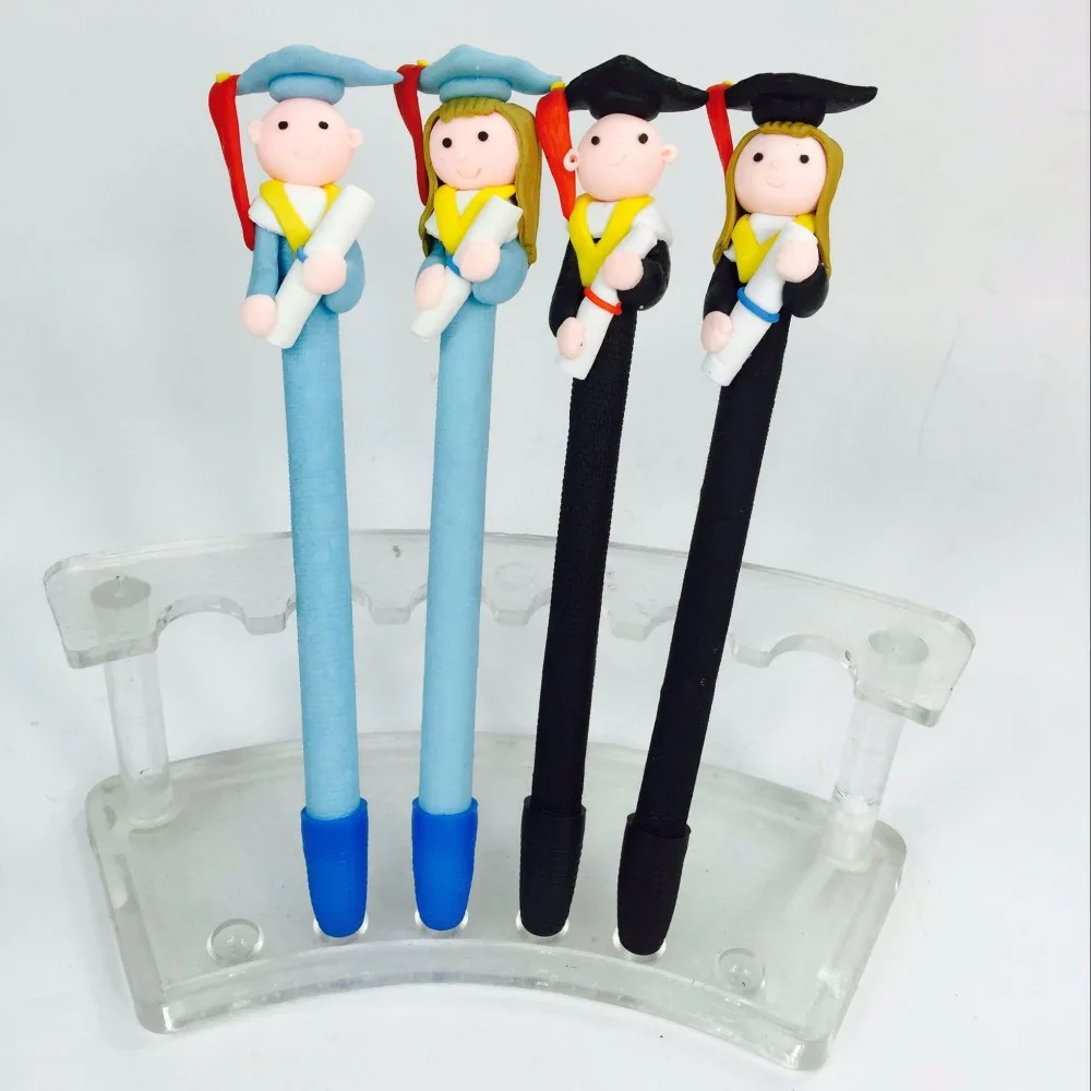 1PC polymer clay doctor nurse character ballpoint pen promotional hospital gift pen creative novelty pen