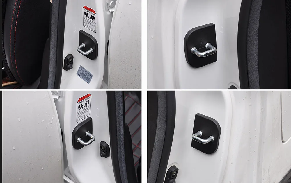 Для Suzuki SX4 Jimmy всплеск Swift Alto дверной замок крышка фиксатор на автомобильное стекло, аксессуары для интерьера 4 шт