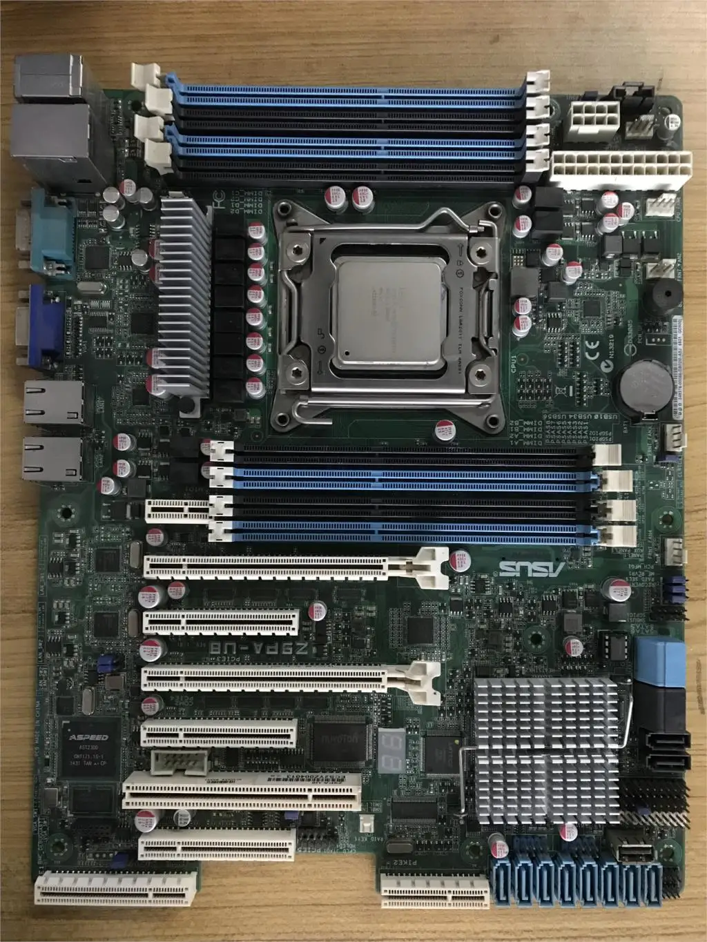 ASUS Z9PA-U8 single X79 motherboard 2011 pin, support E5-2680 V2 ECC memory used 90%new