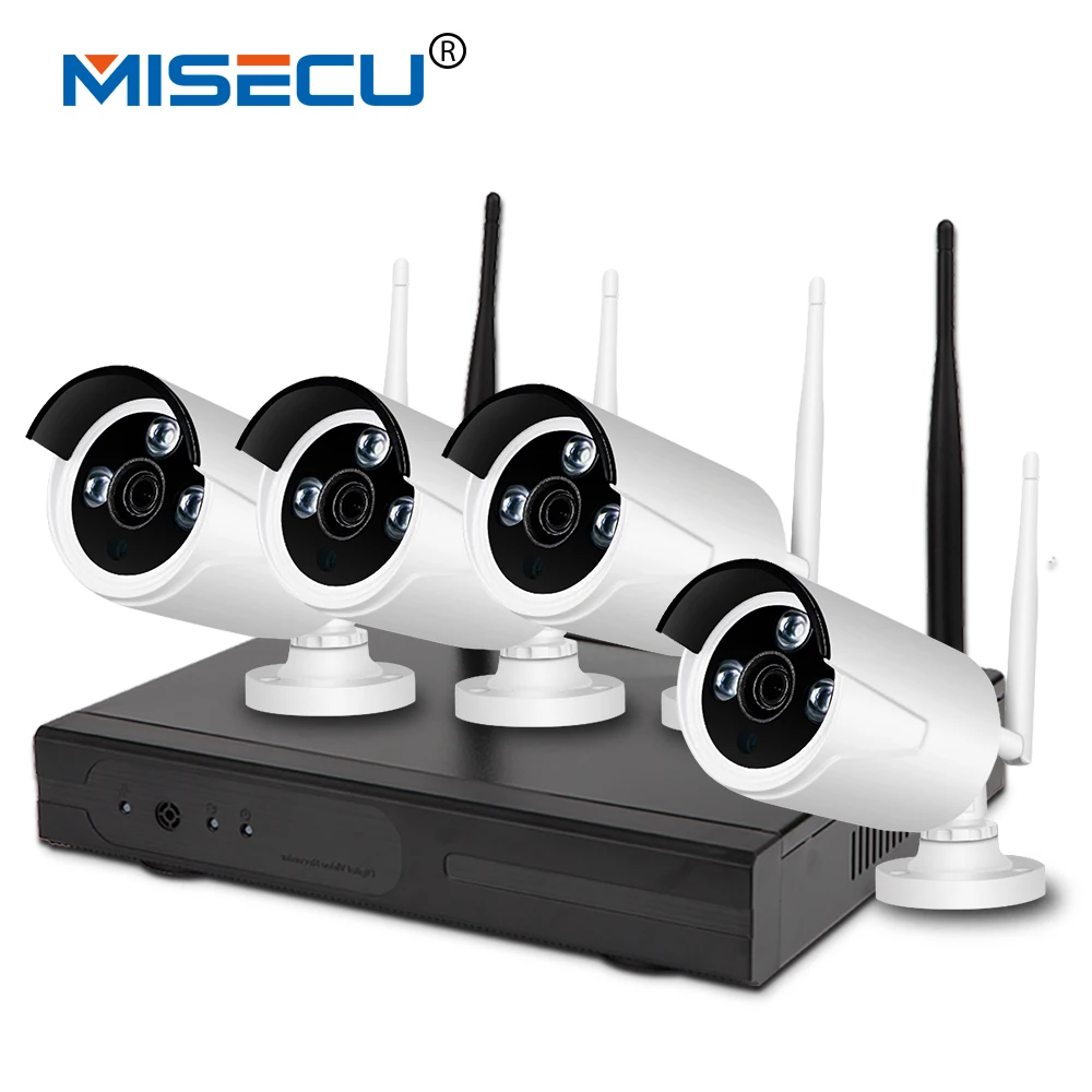  New 2.0MP WIFI 2.4G kit Plug&Play 1080P VGA/HDMI P2P WIFI IP Metal Camera FULL HD night vision NVR Wireless Waterproof CCTV kit 