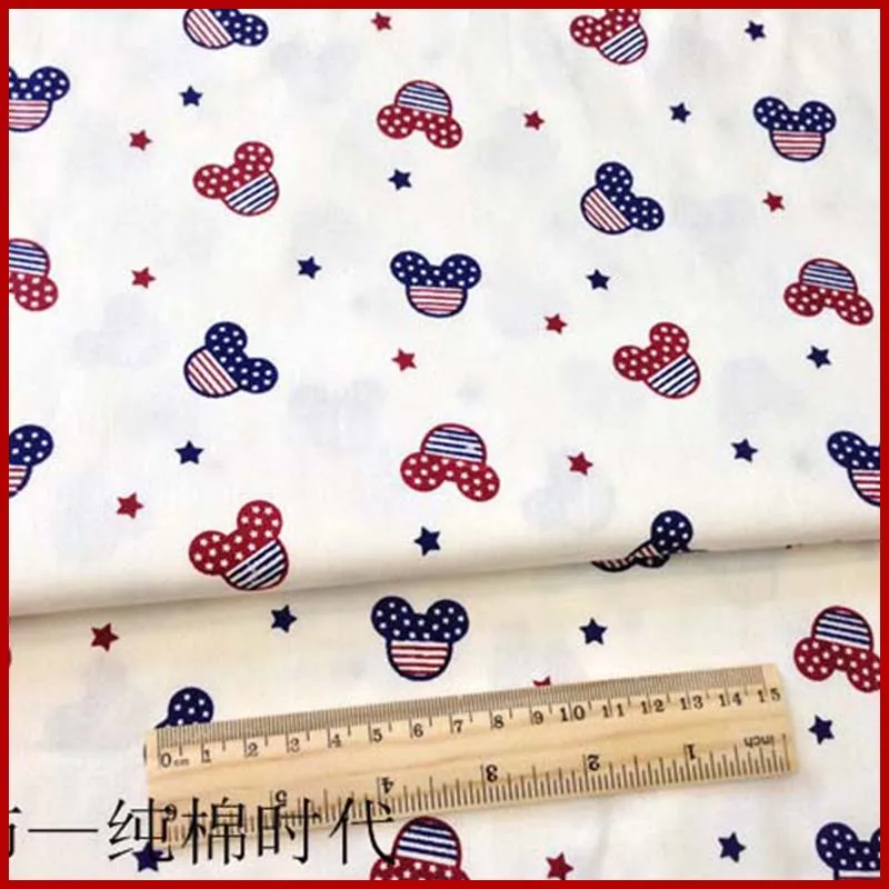 

D30 Hot sale 50*160cm needlework the cloth fabric tissues knitted for sewing cachepatchwork fabricssewing aterial Mickey