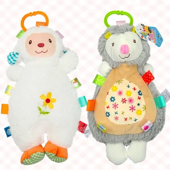 

Little Baby Plush Animals Rattles Bed Hanging Toys Soft Plush Cartoon Sheep Hedgehog Toys Baby Sleeping Soothing Dolls