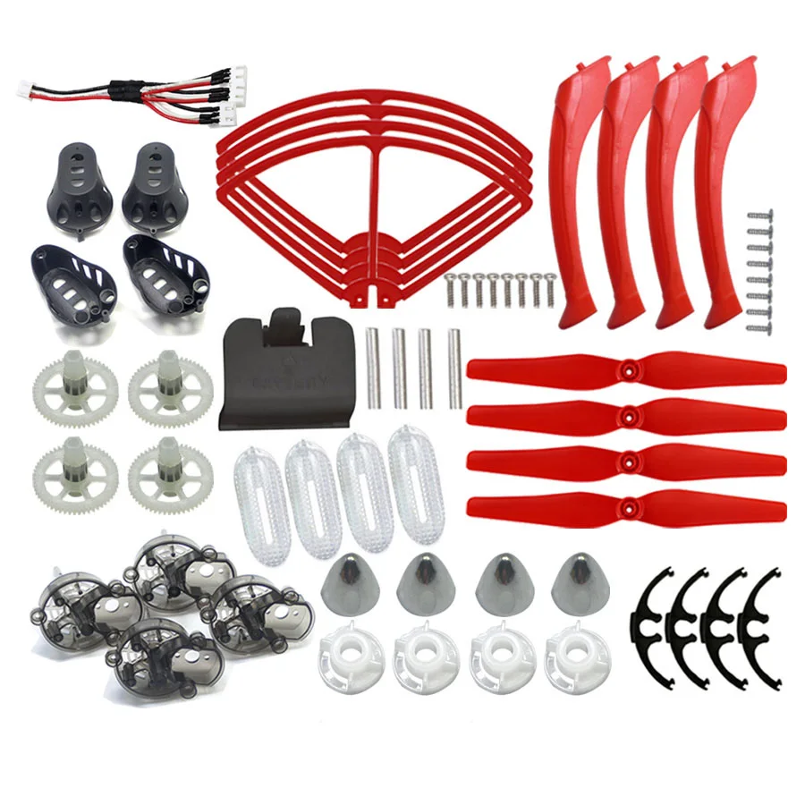 

6 color Original Syma X8W X8C X8G X8HC X8HW X8HG Replace Accessories RC Drone Propeller + Protective frame + Quadcopter Parts
