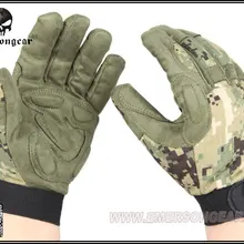 Открытый съемки Охотничьи перчатки ЭМЕРСОН Тактический Полный Finger Легкая Камуфляж Перчатки AOR2 EM8718