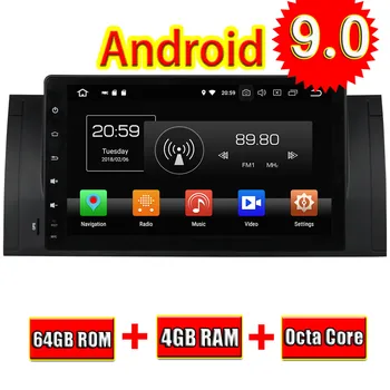 

TOPNAVI Android 9.0 Car Media Center GPS Navigation For BMW M5 E39 (1995-2003) X5 E53 (2000-2007) Radio CD Player Stereo NO DVD