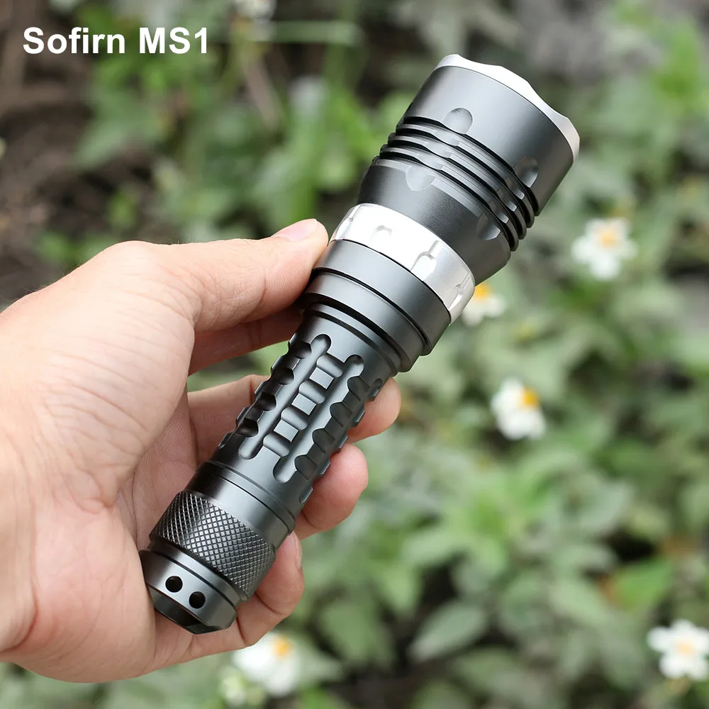 Sofirn MS1 комплект Мощный светодиодный фонарь 18650 фонарь Cree светодиодный фонарь с магнитным переключателем фонарик для подводного плавания 4 режима Подводный фонарь