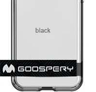 Mercury Goospery Dream Bumper прозрачный с откидной Чехол для samsung Galaxy S7 Edge S8 S9 Plus Note 5 8 9 - Цвет: black