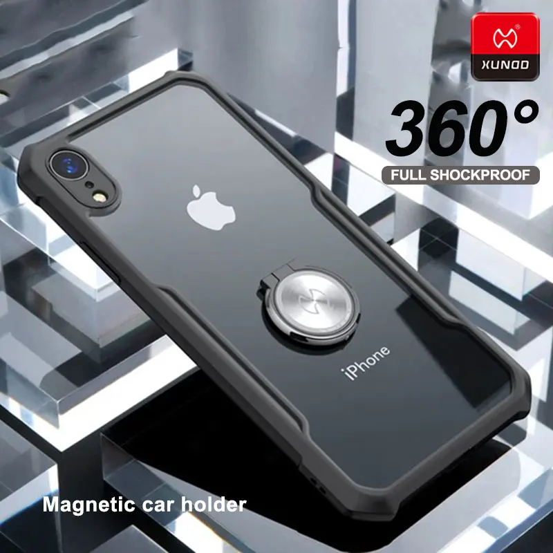 xundd for iphone se 11 pro x xs max xr 7 8 plus cover luxury silicon shockproof phone case 360 full protection cases with stand | Мобильные