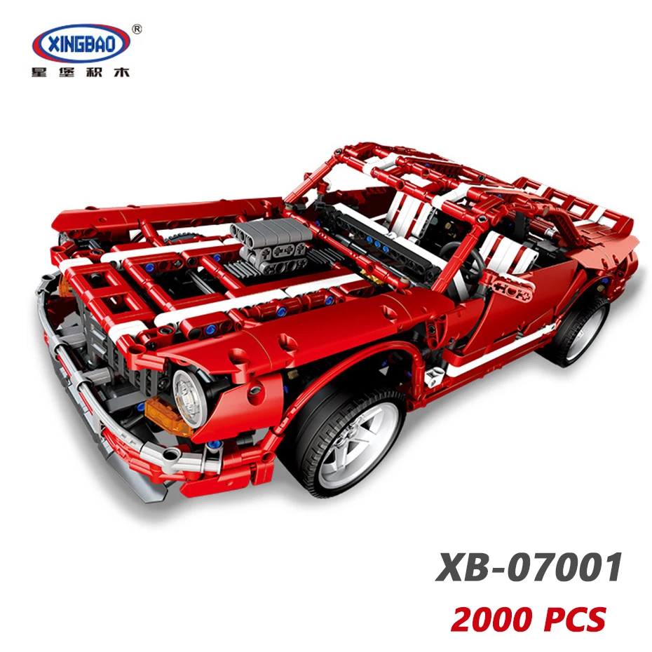XINGBAO NEW TECHNIC Car Series 03022/03008/07003 The Noble Racing Car Sets Building Blocks MOC Bricks Compatible Legoings Car