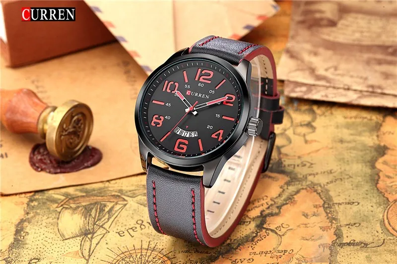 2019 Relojes Curren для мужчин спортивные повседневные часы для мужчин s часы лучший бренд роскошные кожаные Наручные часы Relogio для мужчин часы 8236