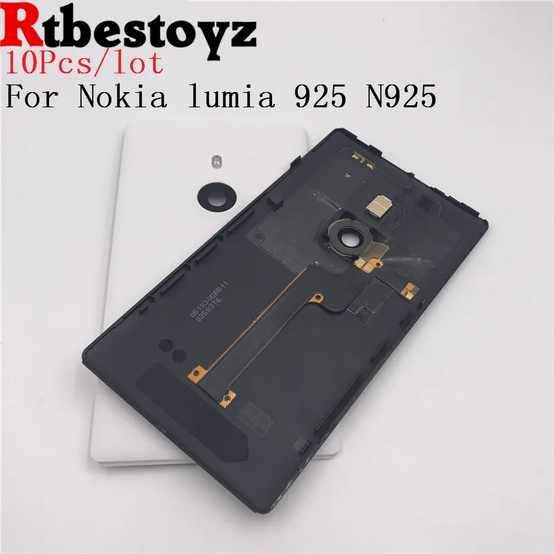 10 шт./лот Корпус Батарея задней двери, чехол для Nokia lumia 925 N925 Запчасти для авто черного, белого и серого цвета