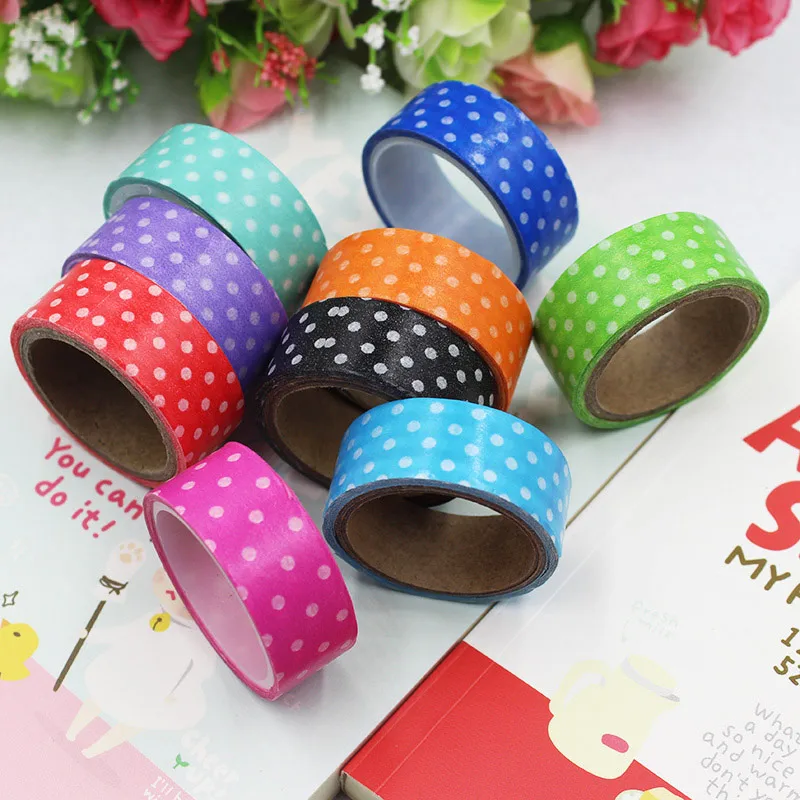 Buy 1PCS Dots Masking Tape Adhesive Stationery