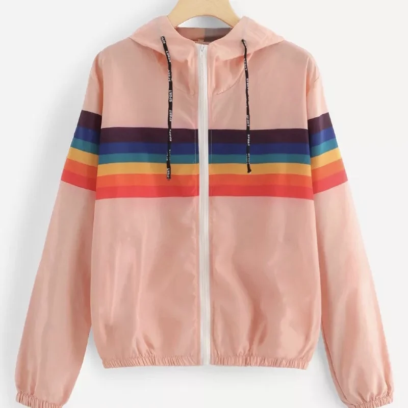 

Jackets Women 2019 New Basic Jacket Women's High Quality Hooded Jacket Fashion Thin Casual Windbreaker Female Outwear Coat 0417