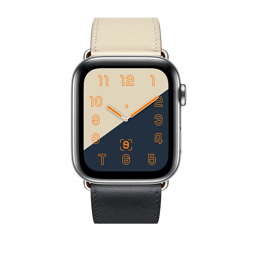 Кожаный ремешок для Apple Watch 4 3 2 1 Одноцветный запасной аксессуар Iwatch|Ремешки часов|