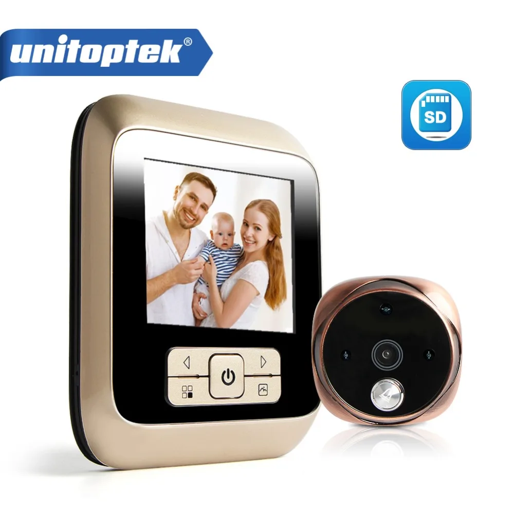 Meilleur Visuel Vidéo Judas Porte Cloche Anneau 120 Degrés Grand Angle 3.0 pouce Jingle Bell Visuelle Sonnette DVR Nuit Vision Caméra