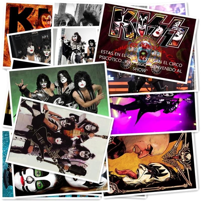 B1-15# KISS Классическая серия стикеров 20/шт ПВХ наклейки для ноутбука Коллекция подарков домашний Декор наклейки на холодильник смешанные наклейки s