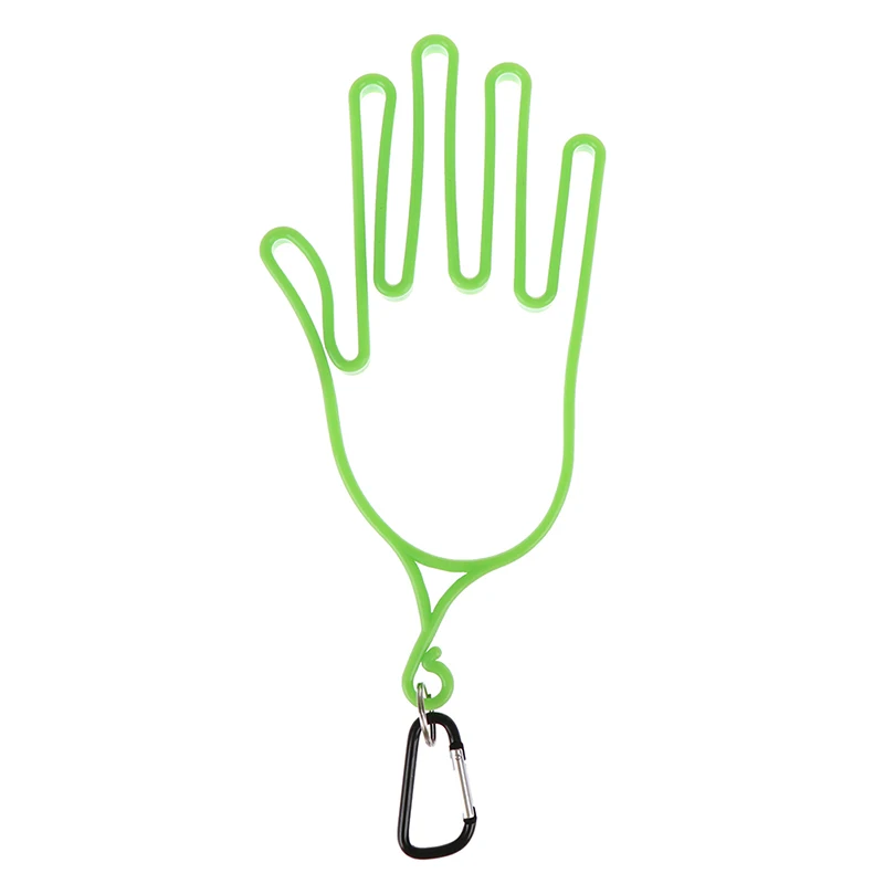Гольф перчатки носилки инструмент для гольфа шестерни пластик ABS Гольф держатель перчаток сушилка вешалка носилки с ремешком - Цвет: GN