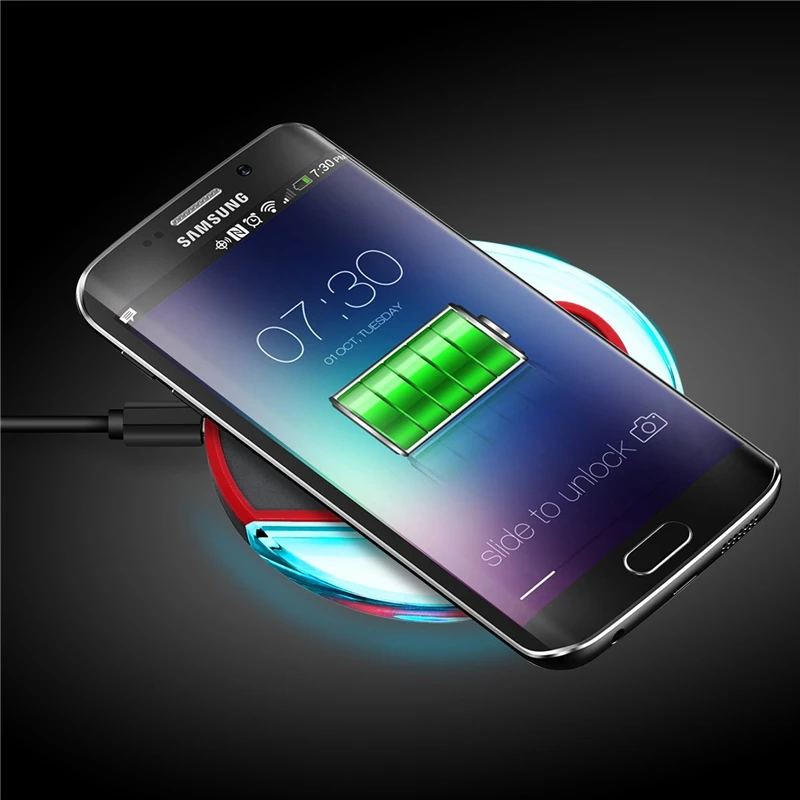 Cargador inalámbrico Qi Original para SAMSUNG GALAXY S6 S6 Edge S6 Edge + Plus S7 S7Edge Note5 Lumia 920/93 8X LG G3|charging pad|wireless charger charging padwireless charger charging - AliExpress
