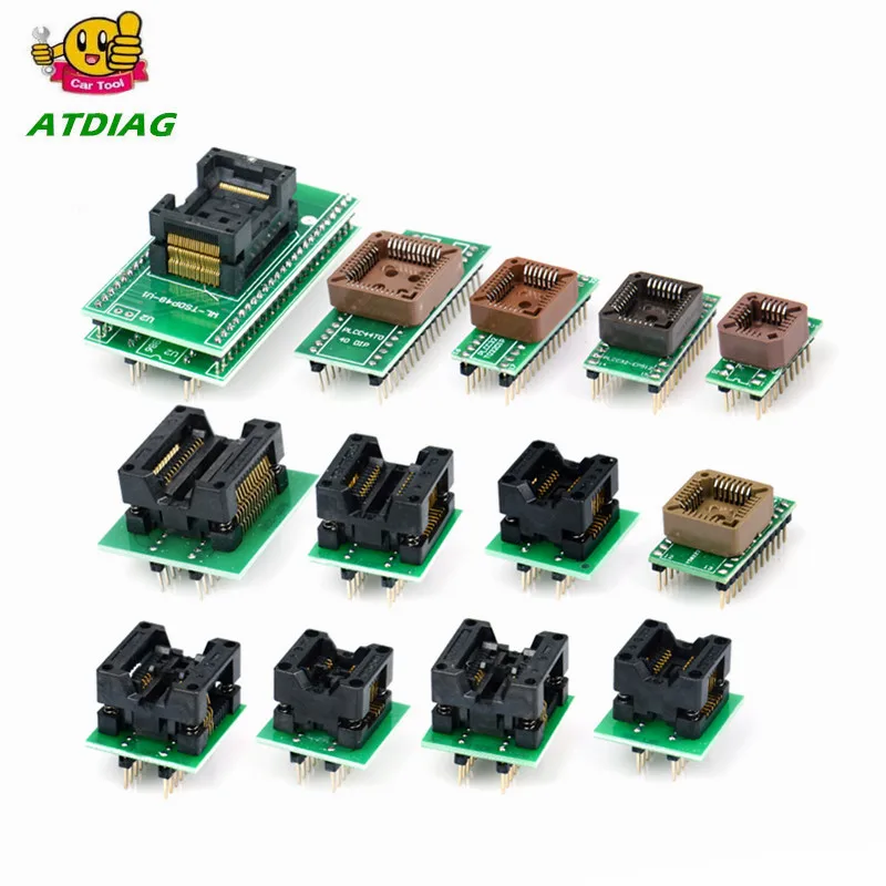 13 шт. адаптер для Superpro Xeltek 610P USB ECU Программатор сгорающий блок | Автомобили и