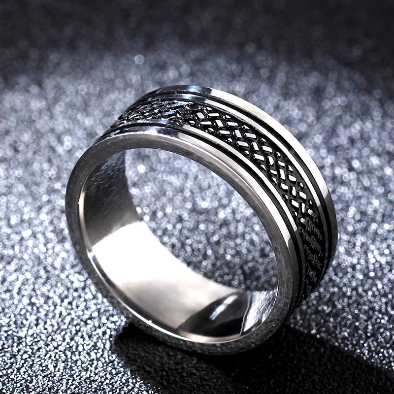 KMOCK мужские s кольца 8 мм обручальное кольцо черное серебро Чистый карбид Вольфрам обручальное кольцо для мужчин mate центр ювелирные изделия