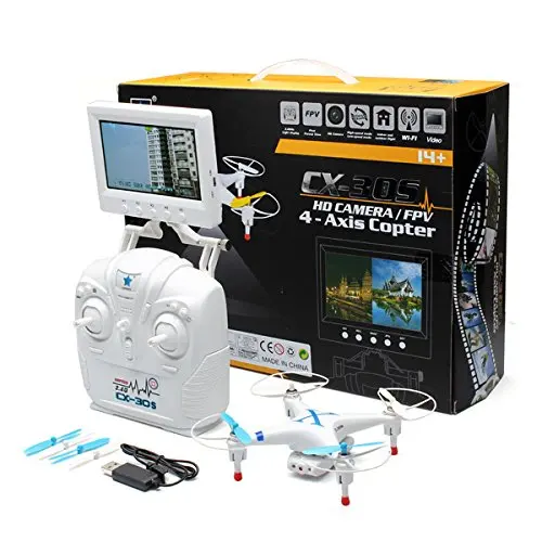 Cheerson CX 30S Cx30S 2 4GHz 4CH 6 Axis Gyro 5 8GHz FPV Monitor RC Quadcopter