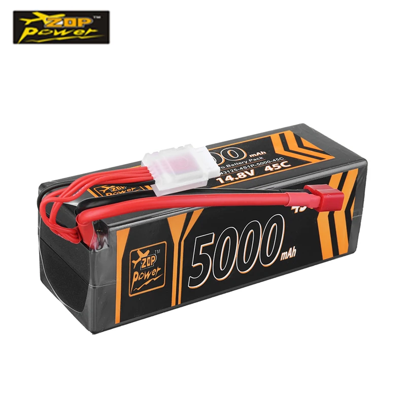 

ZOP Power 14.8V 5000mAh 45C 4S Lipo Battery T Plug RC Batteryfor RC Car RC Remote Control Toys Spare Parts