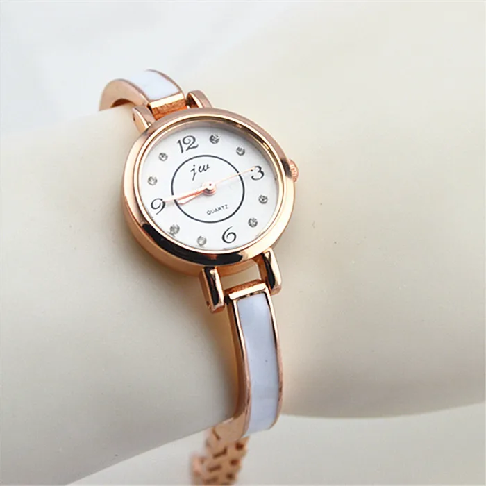 2018 Jw Top Brand Women Bracelet Watches Luxury Rose Gold Steel Dress Watch Fashion Casual Alloy Quartz Wristwatches