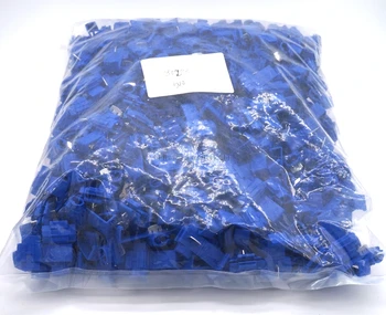 

500pcs 802P3 Blue Quick Splice Wire Connector 18-14AWG Hard Soft 0.75-2.5mm^2 Crimp Terminal