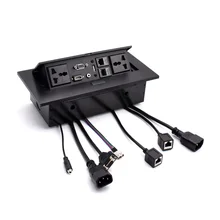 ใหม่ K514 AU/EU/US มาตรฐาน/Universal Power/ซ็อกเก็ต Tabletop/ที่ซ่อน/HDMI ความละเอียดสูงมัลติมีเดียเดสก์ท็อปซ็อกเก็ต ...(China)