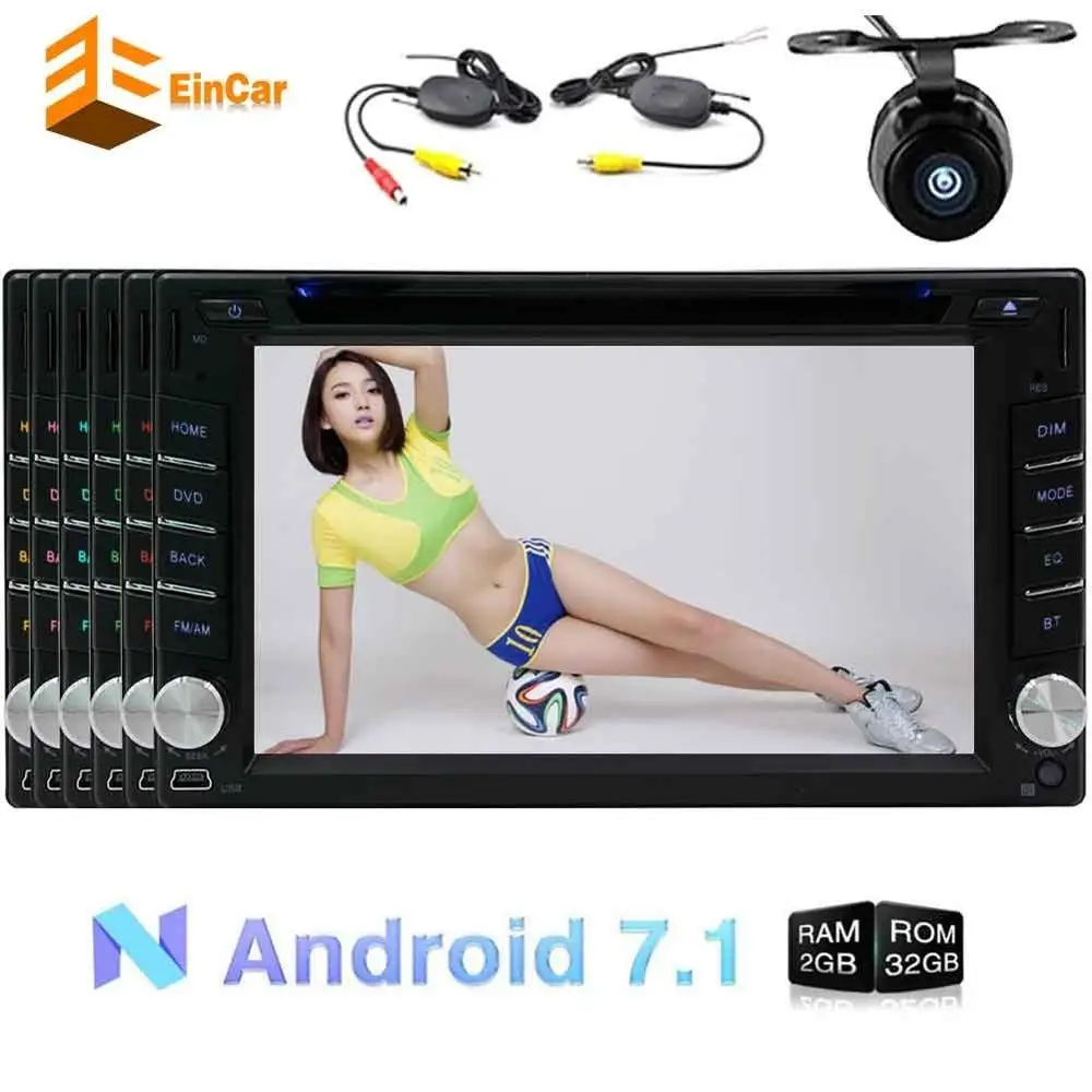 font b Wireless b font camera includes Android 7 1 car audio touch screen 2