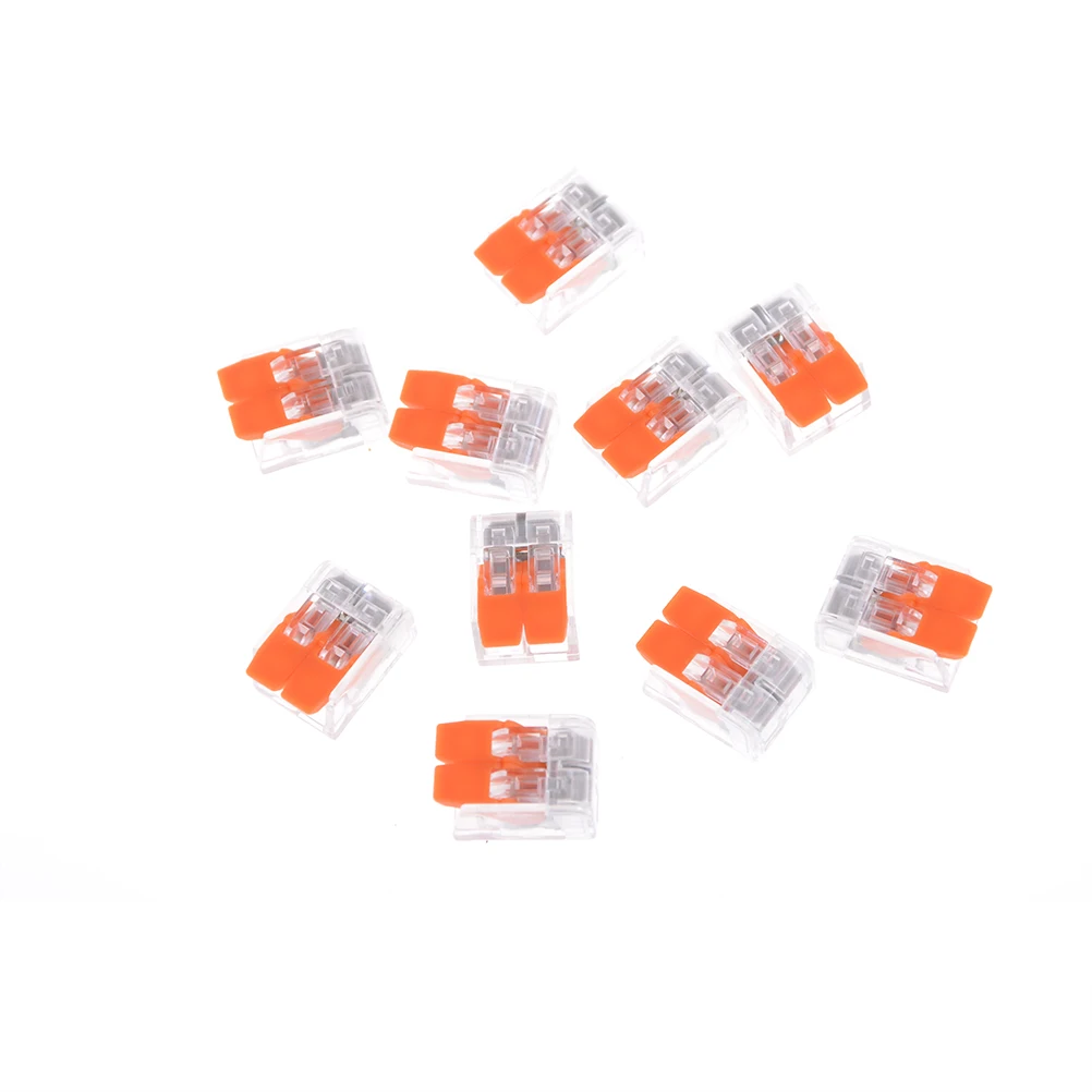 

2 Pin awg Universal mini wire wiring connector conductor terminal block with lever wire connector 10 Pcs/lot