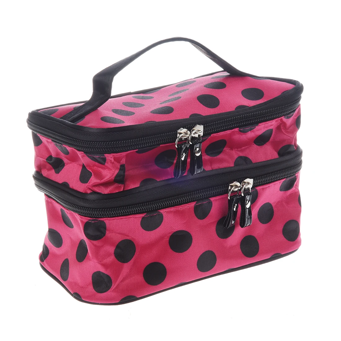 Retro Dot Beauty Case Makeup Large Cosmetic Set Toiletry Bag Womensin