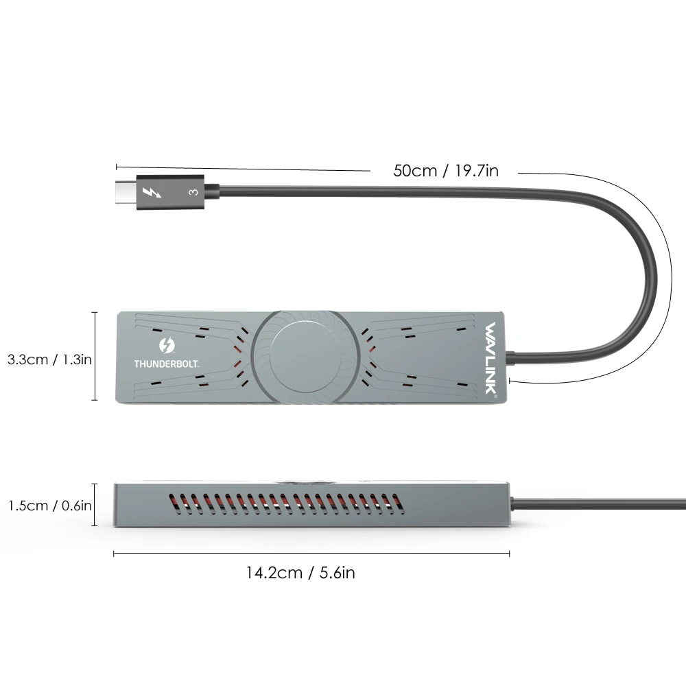 Сертифицированный Intel type-C Thunderbolt 3 для NVMe SSD корпус PCIe M-Key SSD Внешний жесткий диск, совместимый с Windows& MacOS