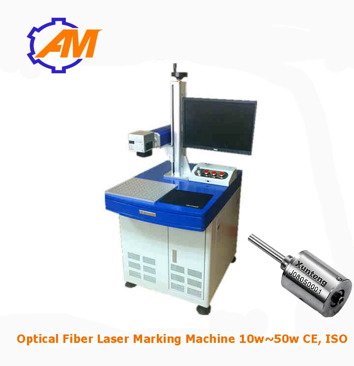 New Desktop 20W fiber laser marking machine price , 300X300mm stainless