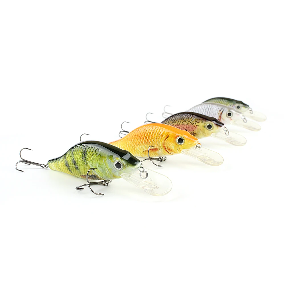 

11cm 22g Realistic Fishing Minnow Lure Crankbait Unique Body texture Round Eyes Fish Bait 5 Color Hard Wobbler tackle