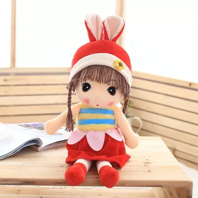45 см Kawaii May fair кукла высокого качества Красивые куклы плюшевые игрушки для детей для детская одежда для девочек Подарки на день рождения - Цвет: 40cm Red beilei