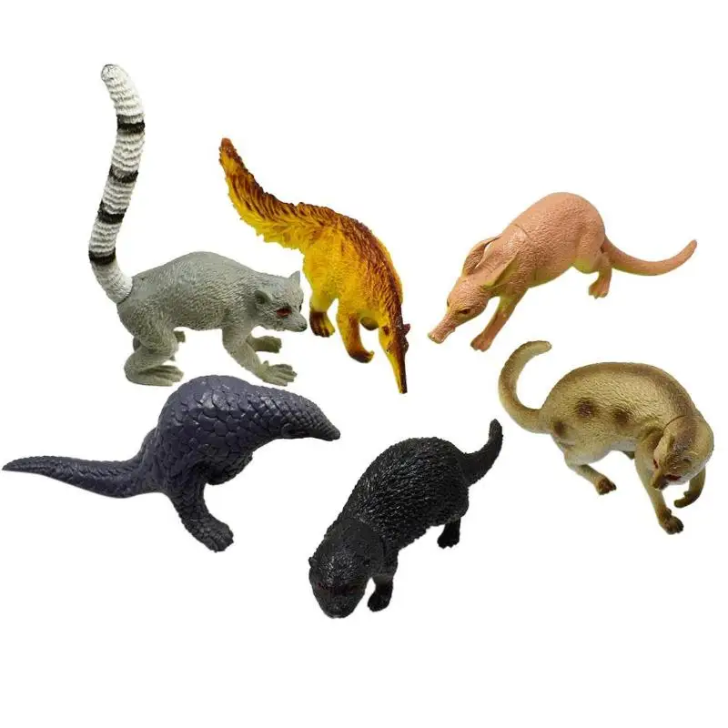 6pcs 6pcs Simulation Plastic Forest Wild Toy Animal Model Simulation