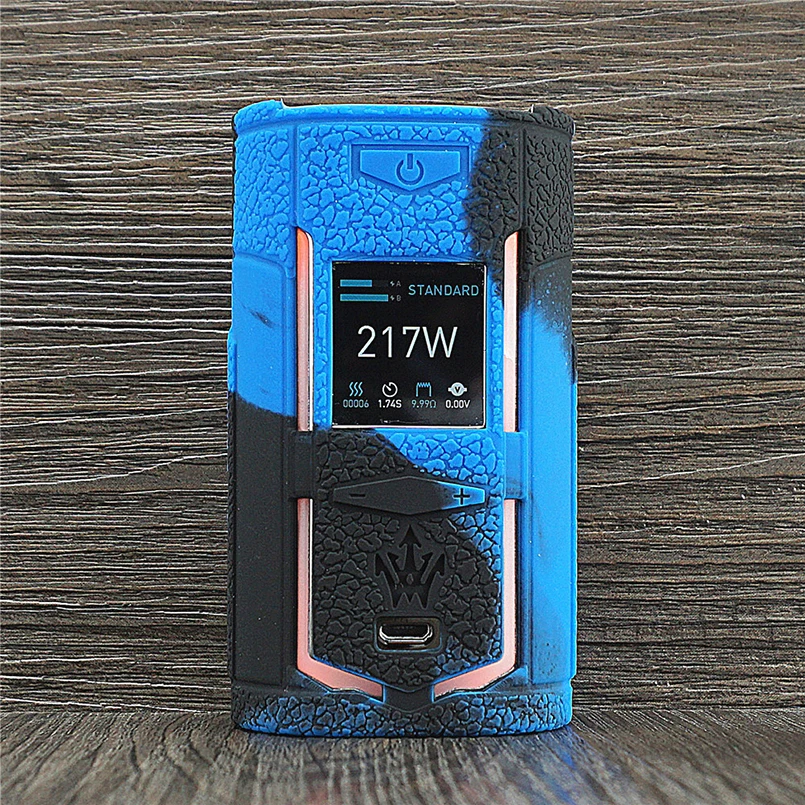 Чехол с текстурой для VooPoo X217 217W TC Box Mod, защитный силиконовый чехол, подходит для VOOPOO Woody Vapes X 217