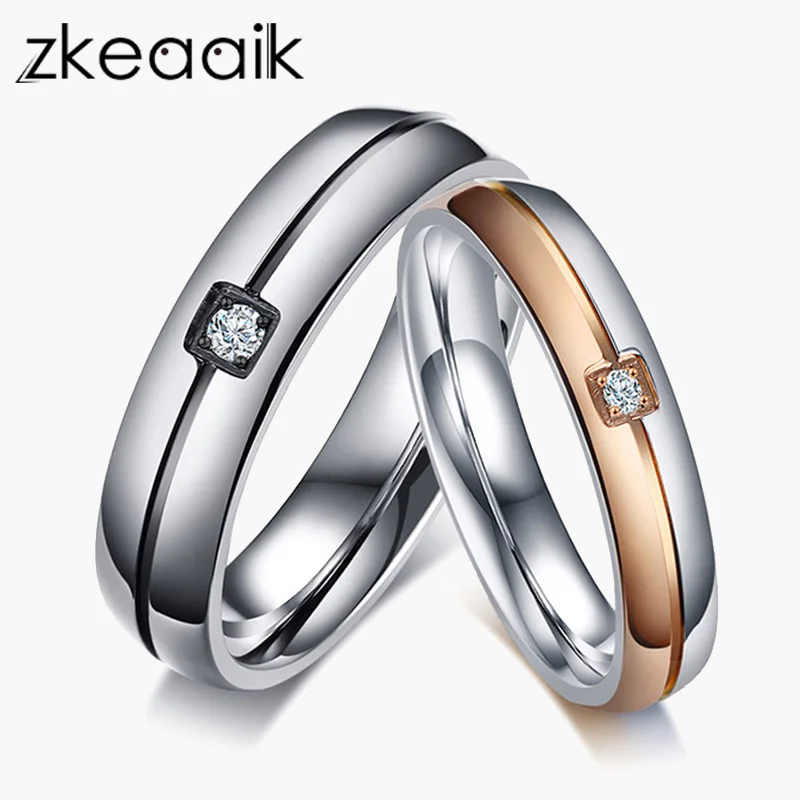 2018 NEW Stainless Steel Rings For Lover Man Woman Wedding Ring Fashion