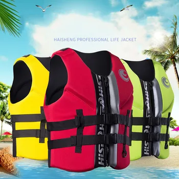 

Polyester Life Jacket for Adult Kids Universal Outdoor Fishing Swimming Boating Ski Drifting Vest Survival Suit XS-XXXL